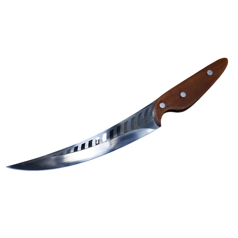 High carbon stainless steel integrated forging vegetable knife with sharp cutting and bone removing blade curved outdoor knife