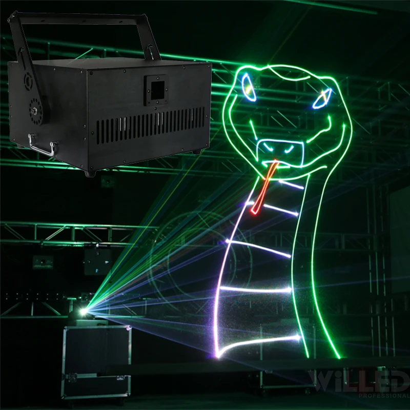 20W 30w RGB 3in1 Laser Projector Show Animation ILDA Disco DJ light Night Clube 35kpps Laser Light