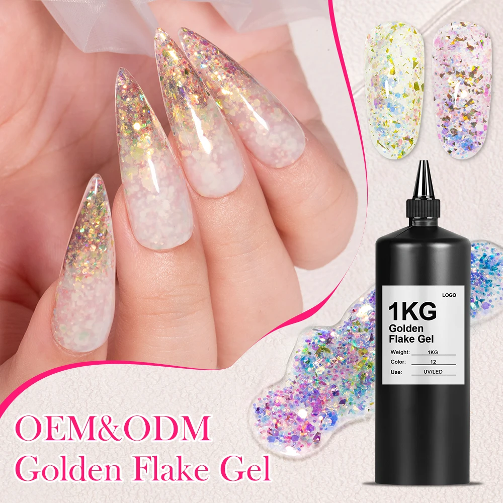 New Product Golden Flake  Gel  Wholesale Price 1kg/5kg Bulk Package