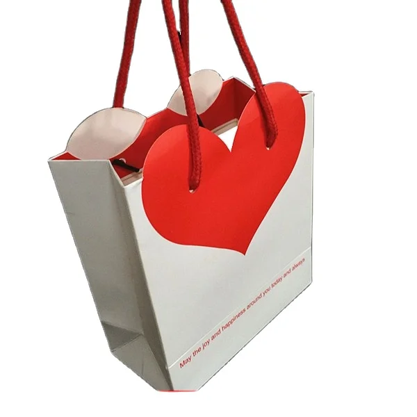 Custom logo square portable tote bag pink cute packaging  clothing shopping bag favor bags for wedding