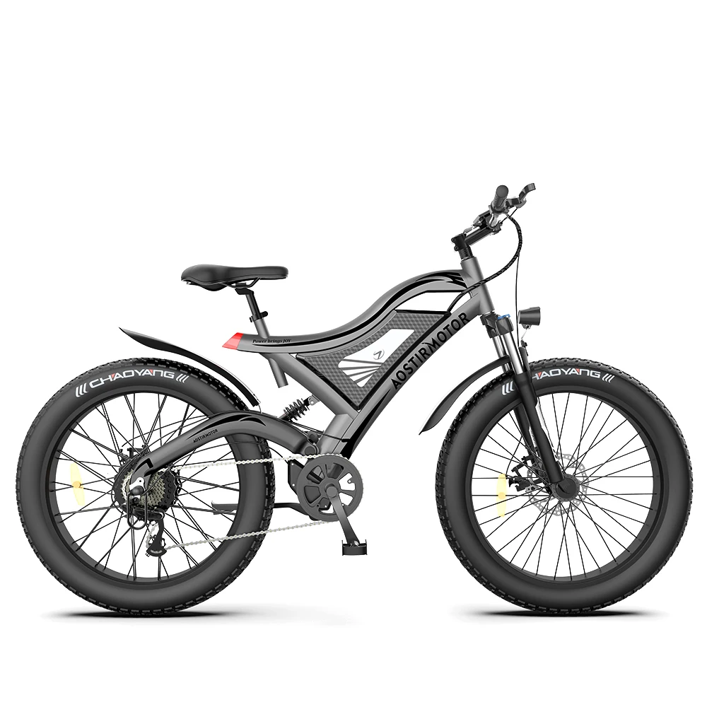 2022 Brushless Fast Speed Mid/Rear Drive 750W/1000W 48V Fat Tire Electric Mountain Bike