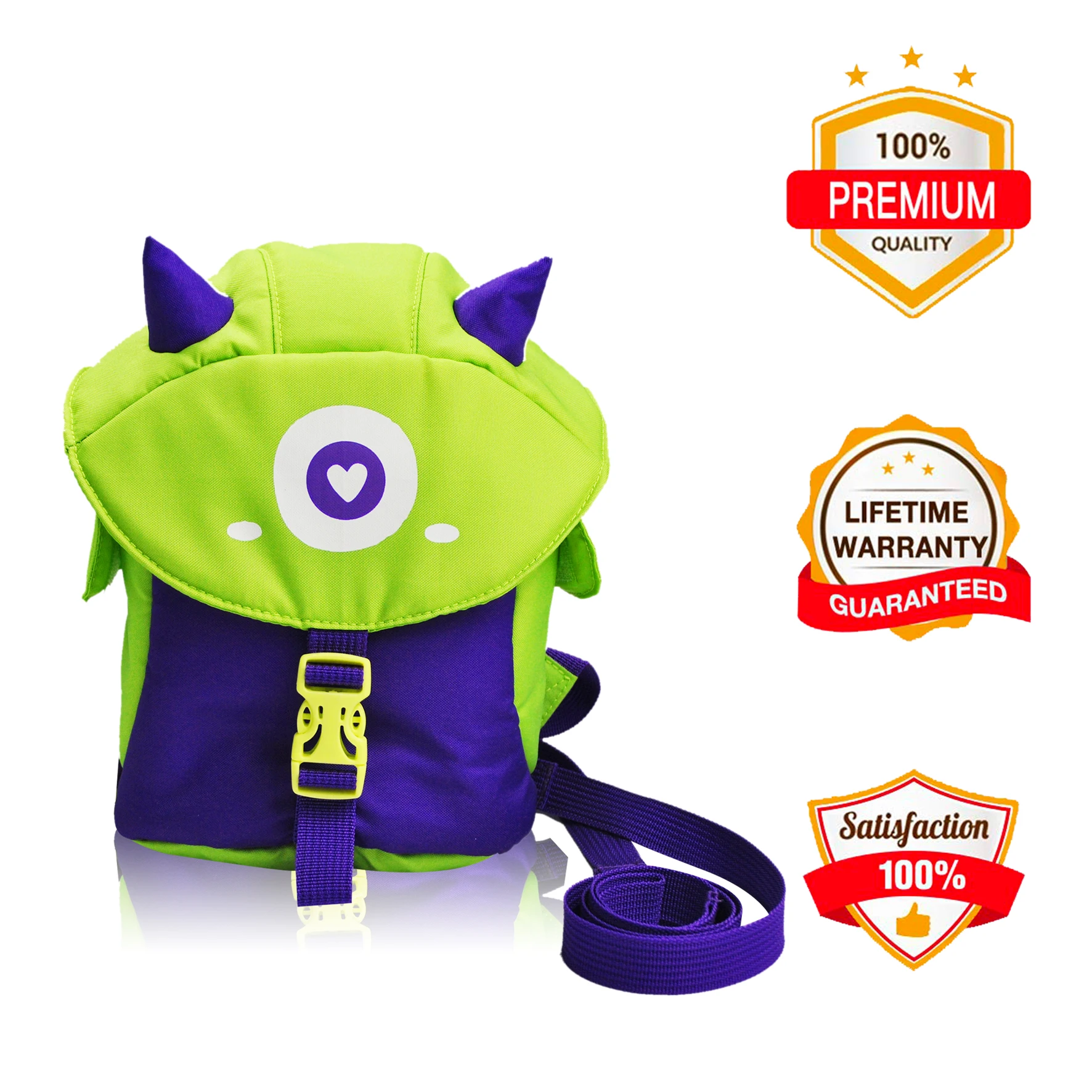 Monster Design Child Kid Toddler Backpack Leash Baby Walking Safety Harness Backpack with Reins Strap