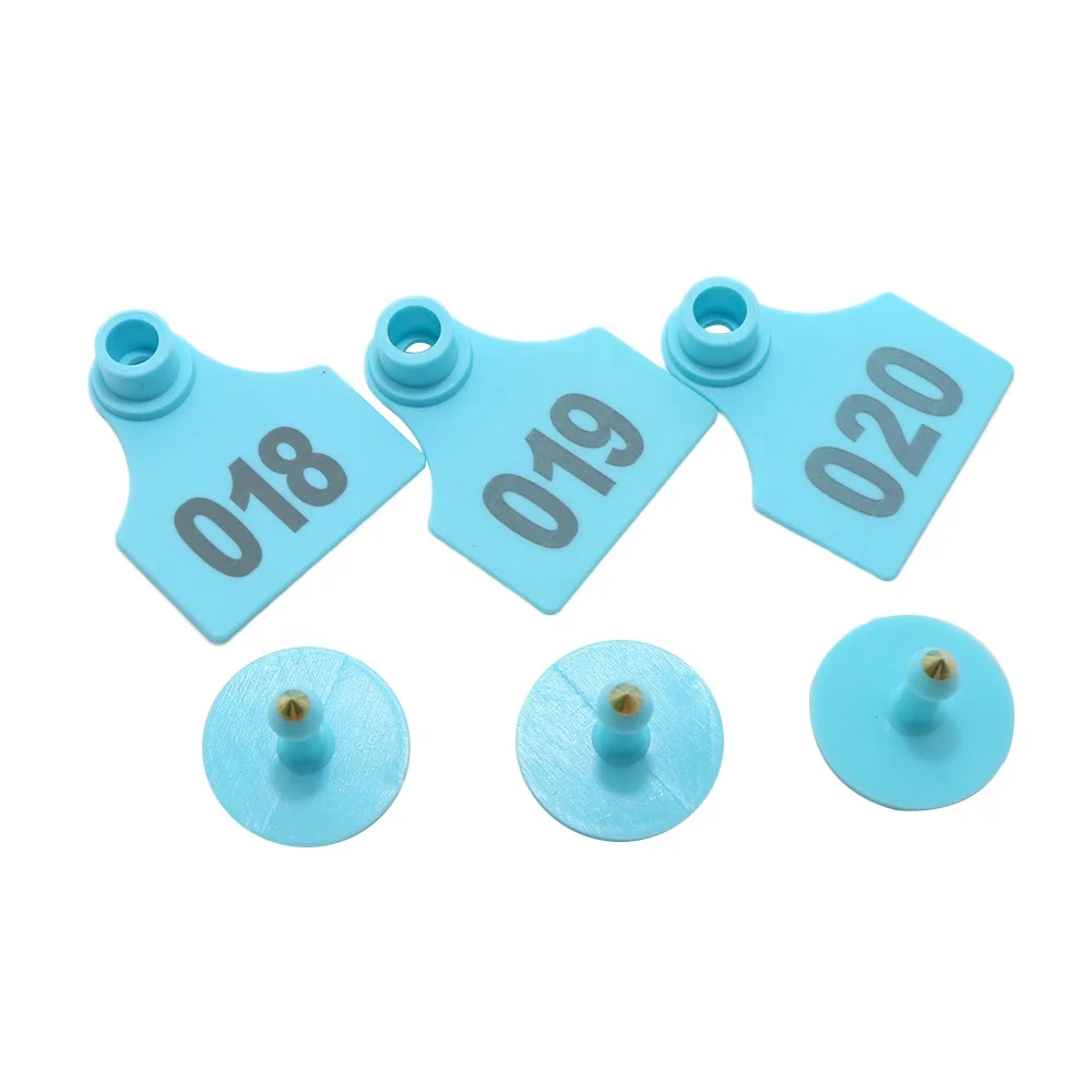 001-100 Number 5 Colors Plastic Tagger Sheep Cattle Hog Swine Sow Ear Tags TPU Animal Pig Ear Tag