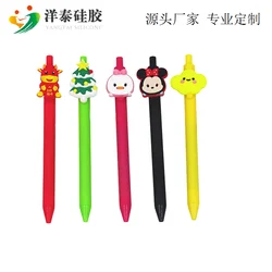 wholesale promotion ball pen with PVC character head ballpoint pen cute cartoon pen Writing width 1.0mm