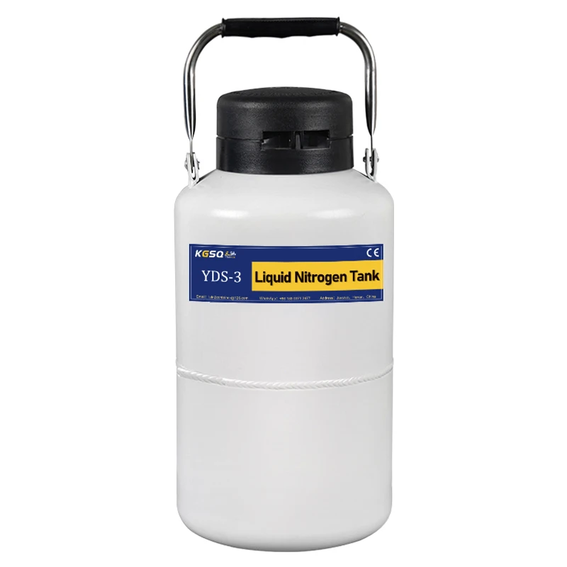 5L Liquid Nitrogen Can 3L Empty Aluminium Container Artificial Insemination Semen Tanks Used For Liquid Nitrogen Gas