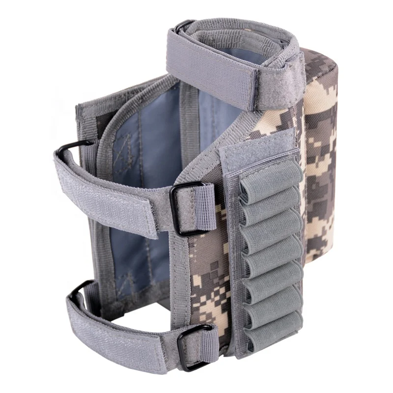 Hunting Shell Holder Buttstock Hunting Shooting Tactical Army Buttstock Portable Adjustable Tactical Buttstock Ammo Pouch