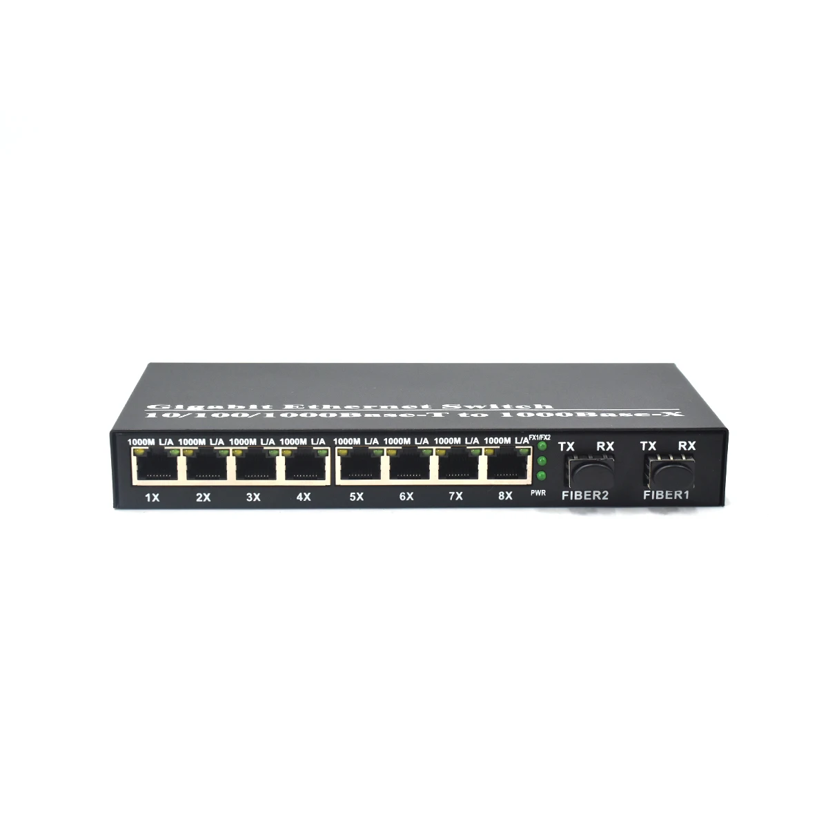 Wanglink 1.25G 3km 20km 120km Ethernet Switch Reverse POE Switch with 8 Ports Support 24-48V 2 SFP ports