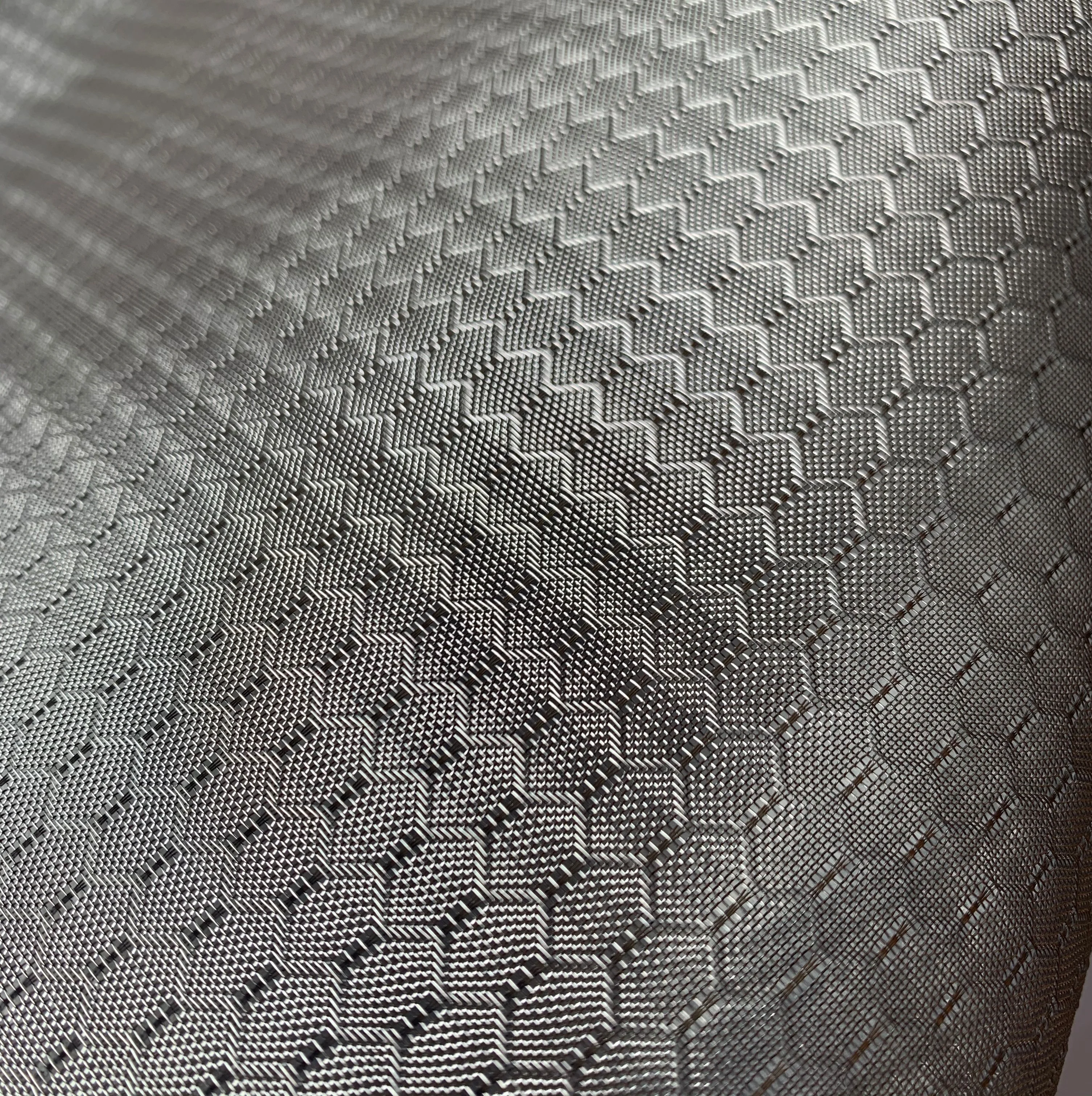 
 China manufacturer Hexagon Jacquard Embroidered Nylon Mesh Fabric for bags  