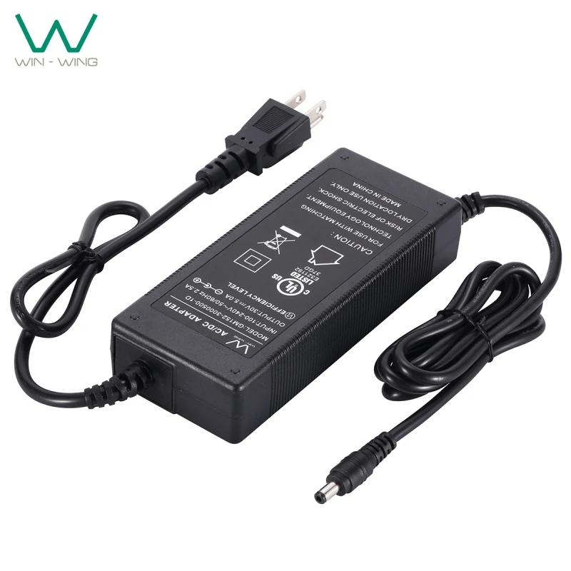 
Power supply adapter 32V 34V 36V 42V 48V 52V 56V 2A 3A 4A 5A 6A 7A AC DC adapter UL62368 TUV-GS UKCA RCM 