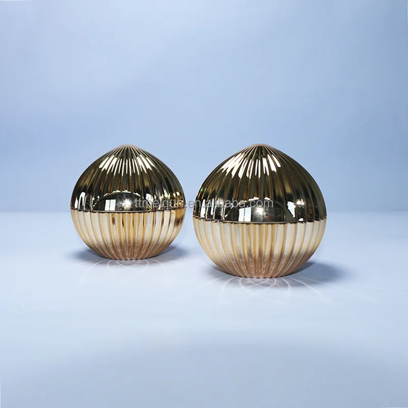 Round high-grade gold pigment cream dispenser bottle Lady Cream Cream bottle Skin care plastic bottle with gasket