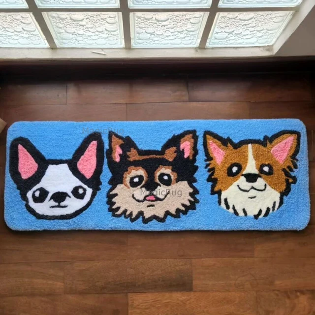 High Luxury Customized Animal Shaped Rug Carpet Handmade Face Baby Carpet Modern Handmade Tiger Carpets