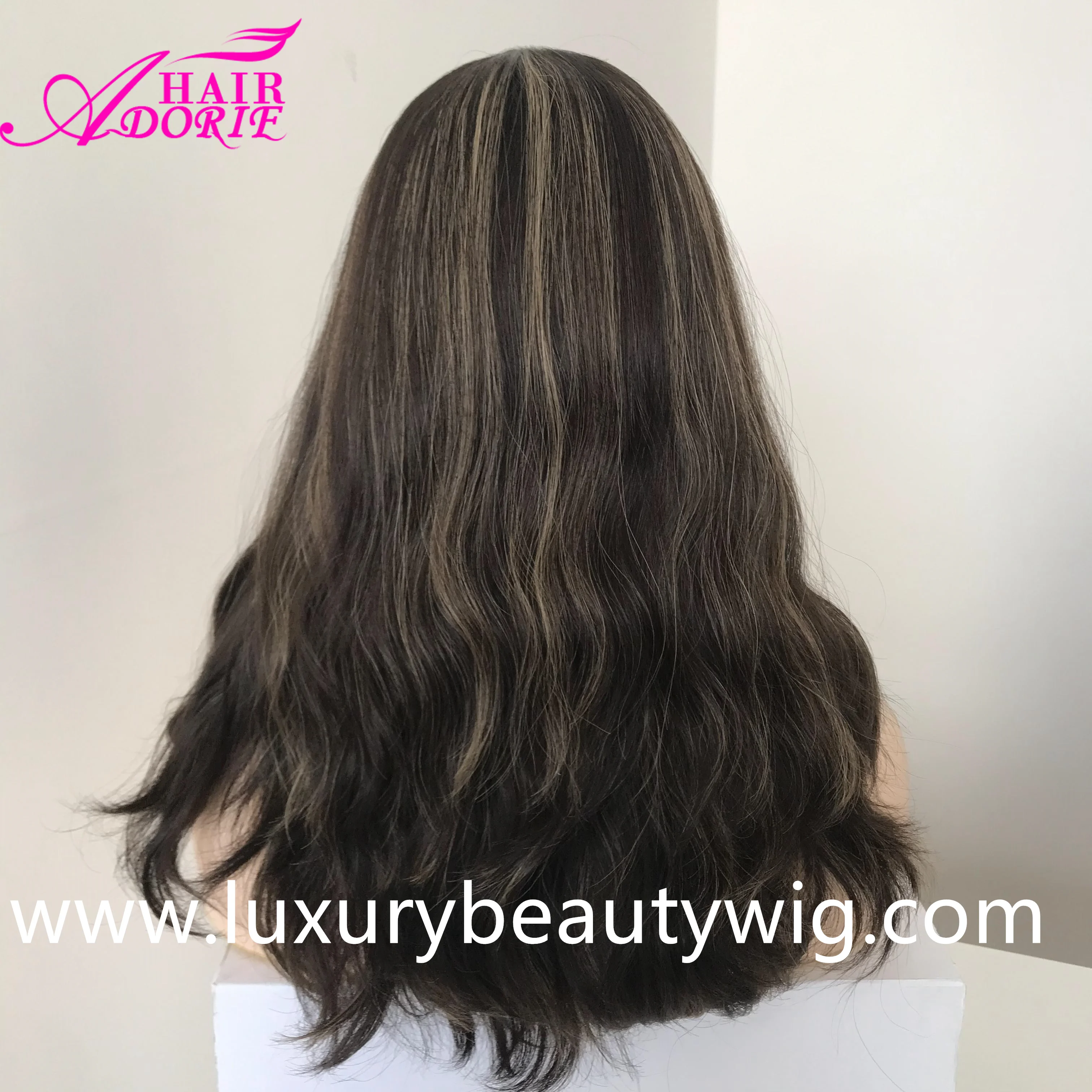 LX207 China Five Star Factory European Human Virgin Hair Natural wavy Silk Top Jewish Kosher Wig