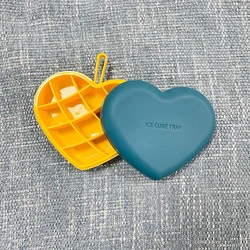 Online Food Grade Silicone Ice Cube Tray Heart Shape Ice Cube Maker Silicone Ice ball Mold