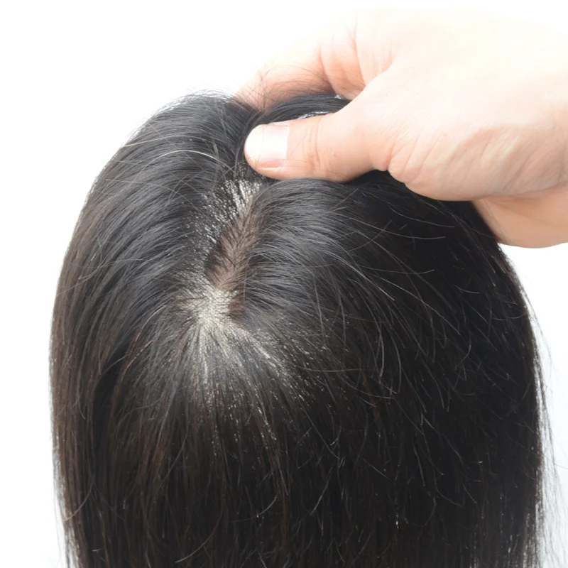 100% human hair toupee women New fashion cheap in stock long human remy hair nature color women toupee