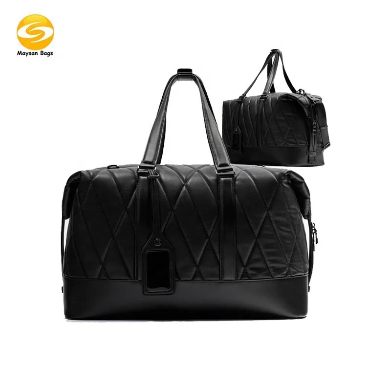 Weekender Overnight Duffel Bag Shoe Pocket for Women Men Weekend Travel Tote Carry On Bag,quilted nylon Travel Weekender Bag