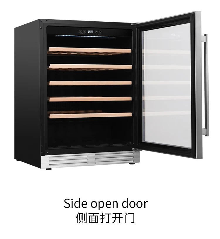 JCS-145L series China Supplier Wine Cabinet Display Shelf led wine cooler dispenser