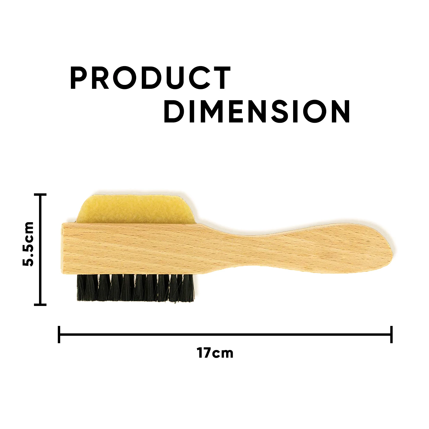 Yellow Rubber Suede Eraser with Soft Bristle Brush for Suede Cleaner and Nubuck Brush