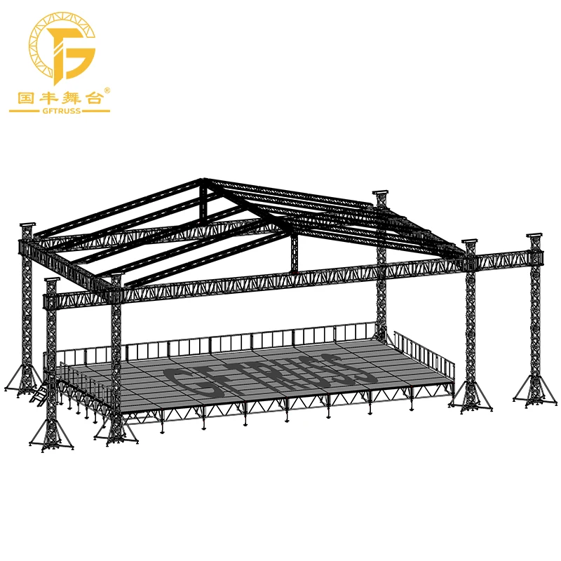 Aluminum Alloy Arch Truss System Curved Customize Circle Triangle Hexagon Five Star Frame for Truss Structure