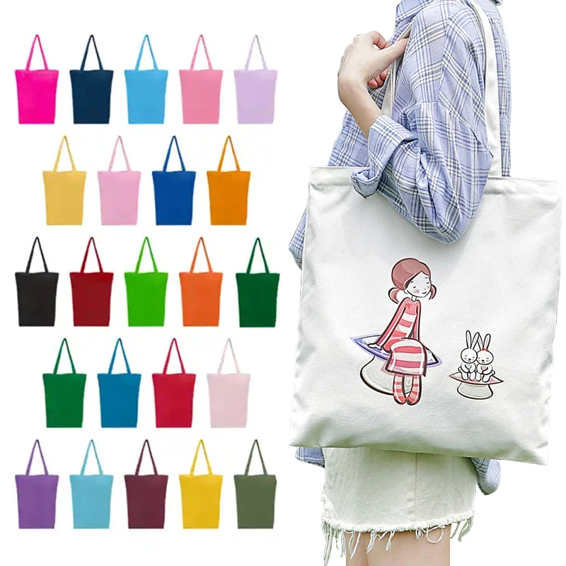 high quality giant grocery heavy duty cotton canvas cotton tote bag with pockets