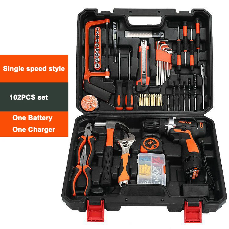 
12V Lithium Battery Power Screw drivers Cordless Drill Multifuctional Electric Hand Drill Industrial Electric Screwdriver Kit 