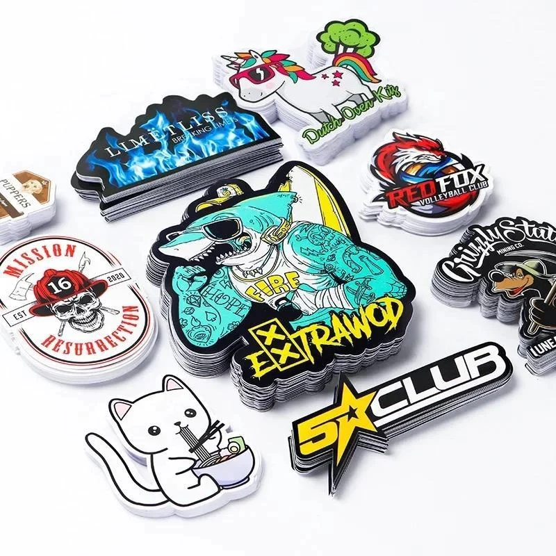 Custom Printing Waterproof Vinyl Stickers Die Cut Label Logo Stickers Adhesive PVC Label Sticker