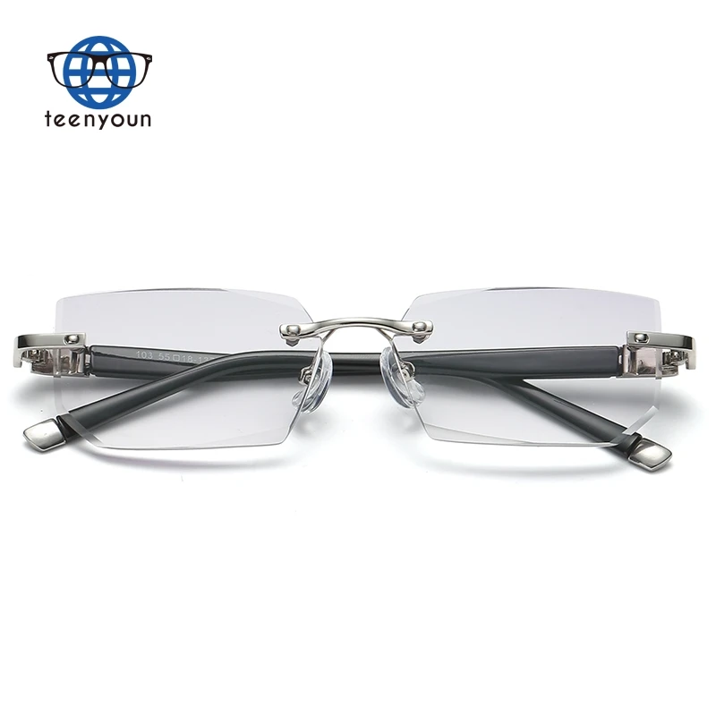 Teenyoun Men`S Presbyopia Glasses Good Quality And Durable Ordinary Half Frame Reading Blue Light Blocking Eyewear