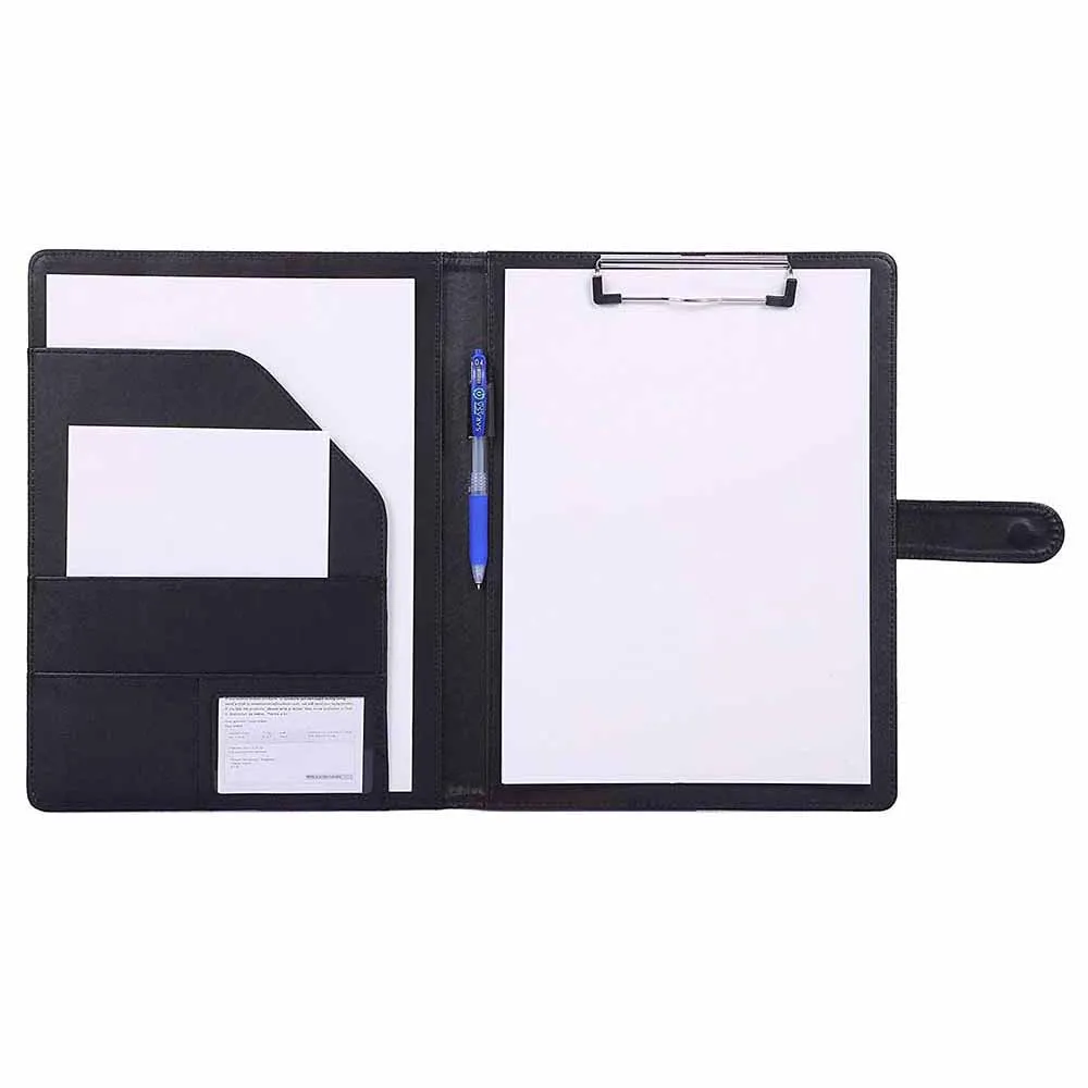Wholesale Leather A4 Size Business School Office Conference Signature Padfolio Clipboard Folders Portfolio