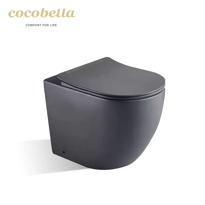 Новый дизайн Cocobella безободковая матовая настенная унитаза