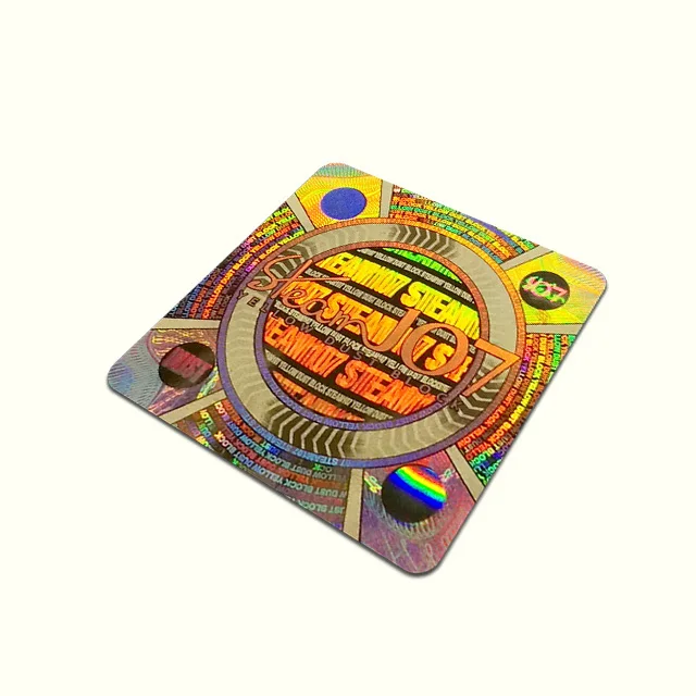 Rainbow Holographic Labels Custom 3D Hologram Sticker Label Stickers High Security Equipment Custom Bar Code Qr Code Sticker