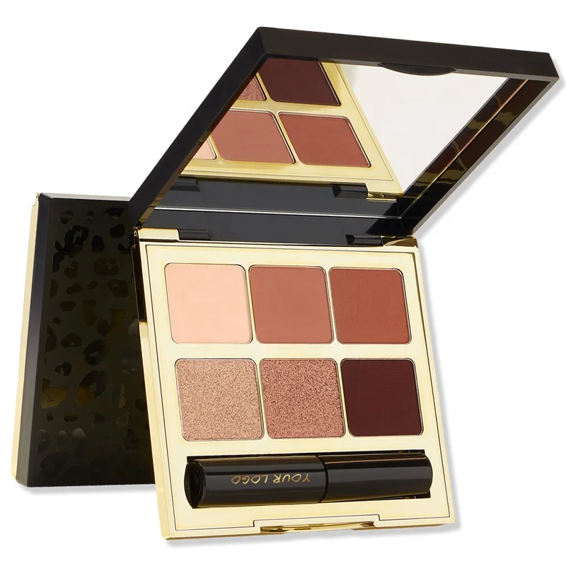 2 in 1 New High Pigment Private Label Eyeshadow Palette With Mascara Custom Logo Eye Makeup Set Vegan Eyeshadow Palette