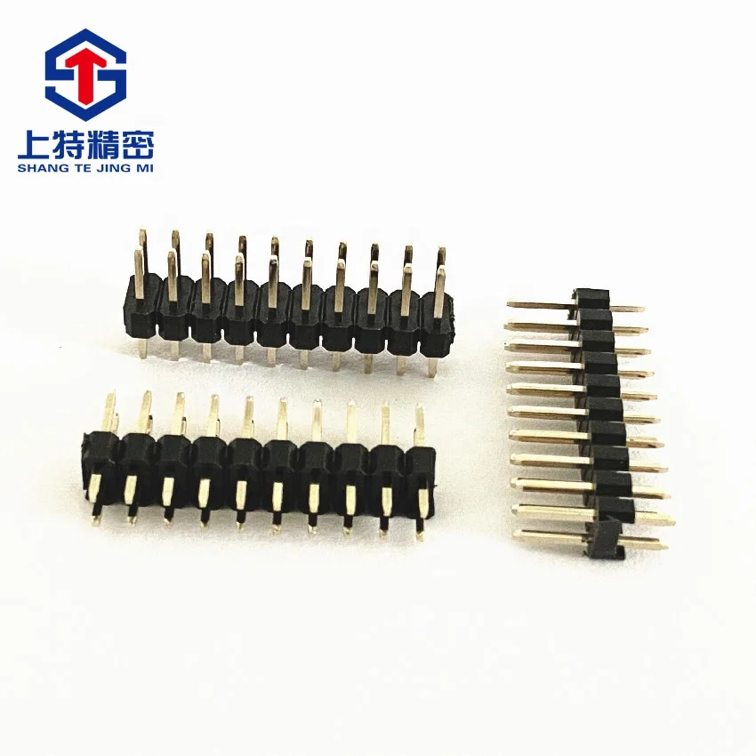 Factory Single Double Row 2.54mm PH 2X10P 13MM H Pin Header Female Header Connector