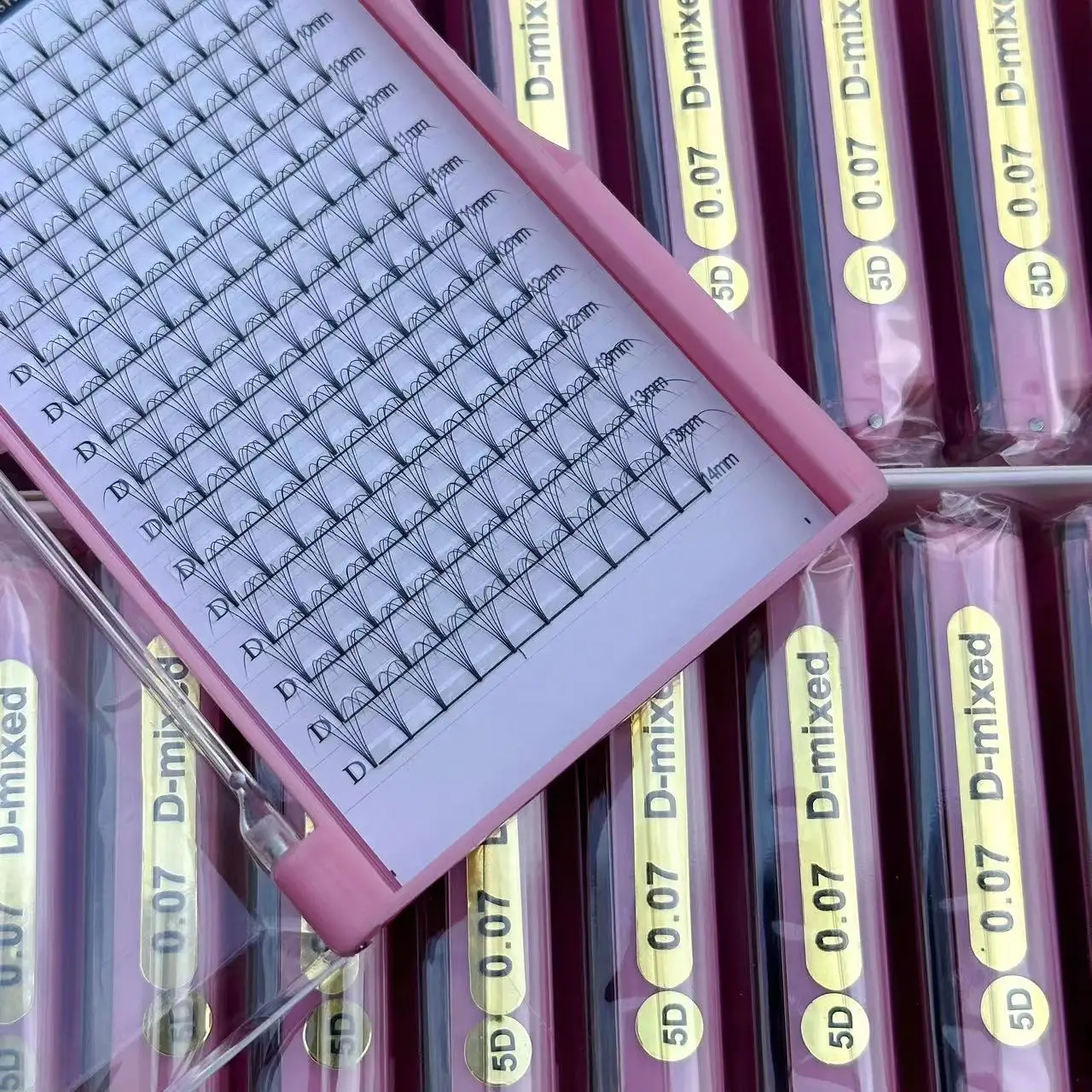 0.05 0.07 0.10 korea PBT material best silk cruelty free 3D 4D 5D 6D 10D volume premade fan eyelashes