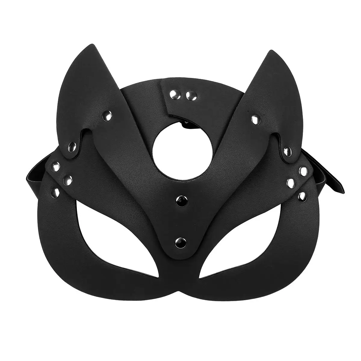 MOGlovers Pu Leather Sex Toys Cosplay Kit Hald Face Eye Masks  Accessories Fox or to the Face Mask Sexy Costumes for Adult
