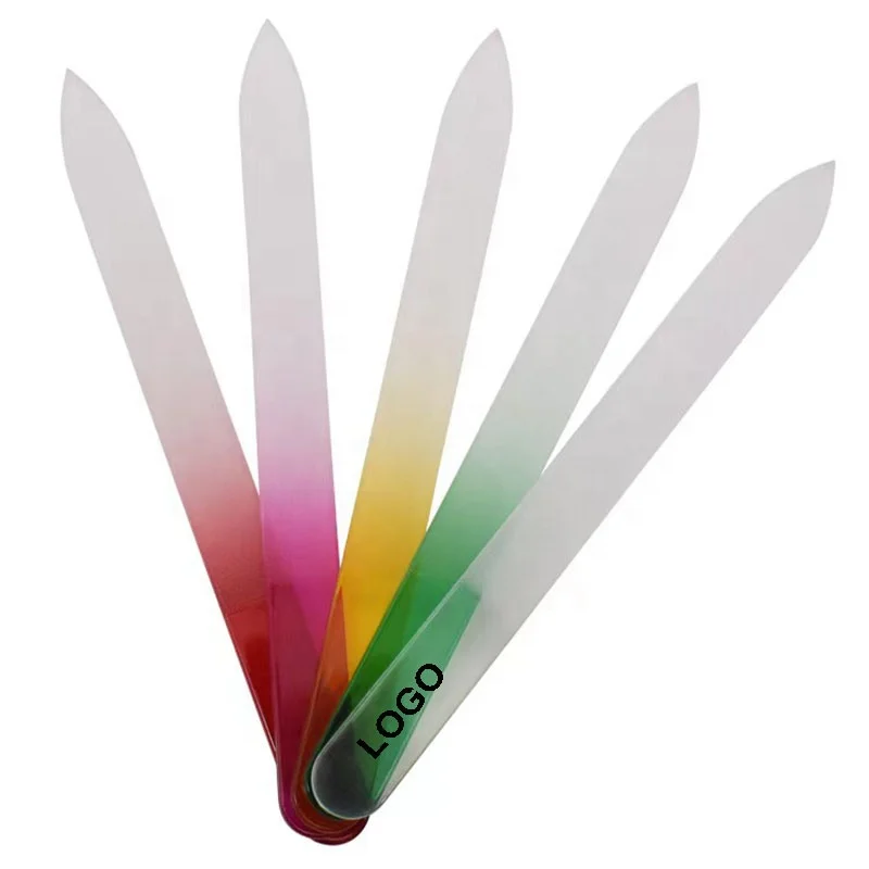 Bulk Beauty Salon Nail Tools High Quality Custom Logo Nail Files Professional Manicure Polishing Strip File Nano Glass Nail File