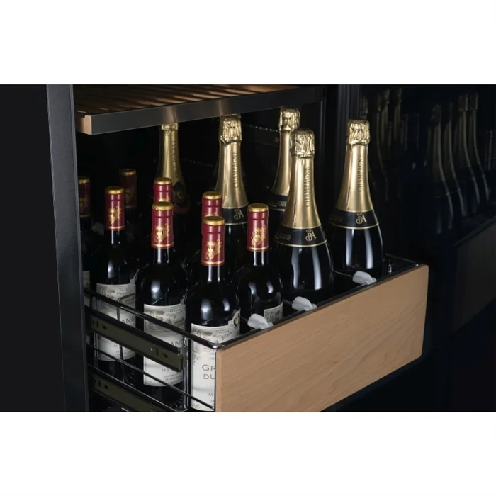 Factory Premium Quality 140 Bottles Freestanding Modern Design Large Capacity Dual Zone Wine Cellar