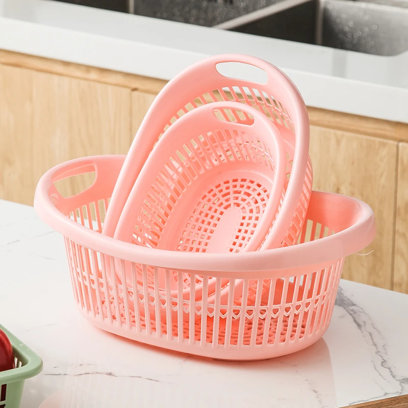 2023 New design hot sell Kitchen Organizer furniture basket Fruit And Vegetable Multi-purpose Plastic Basket