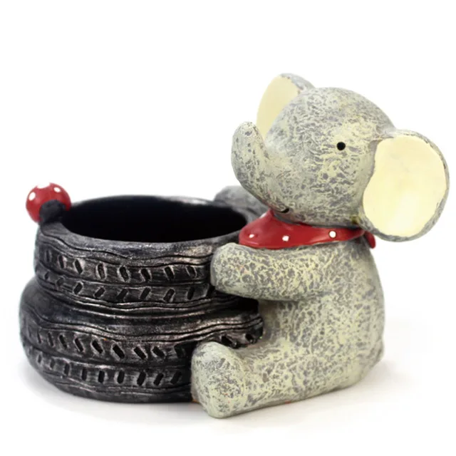 
custom design cheap wholesale resin indoor plant pots flower polyresin wholesale pot zakka animal garden decoration 