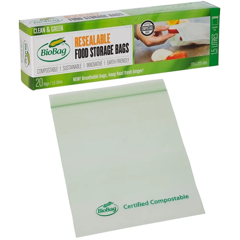 Biodegradable Food Packaging zip lock bag compostable Food Packaging
