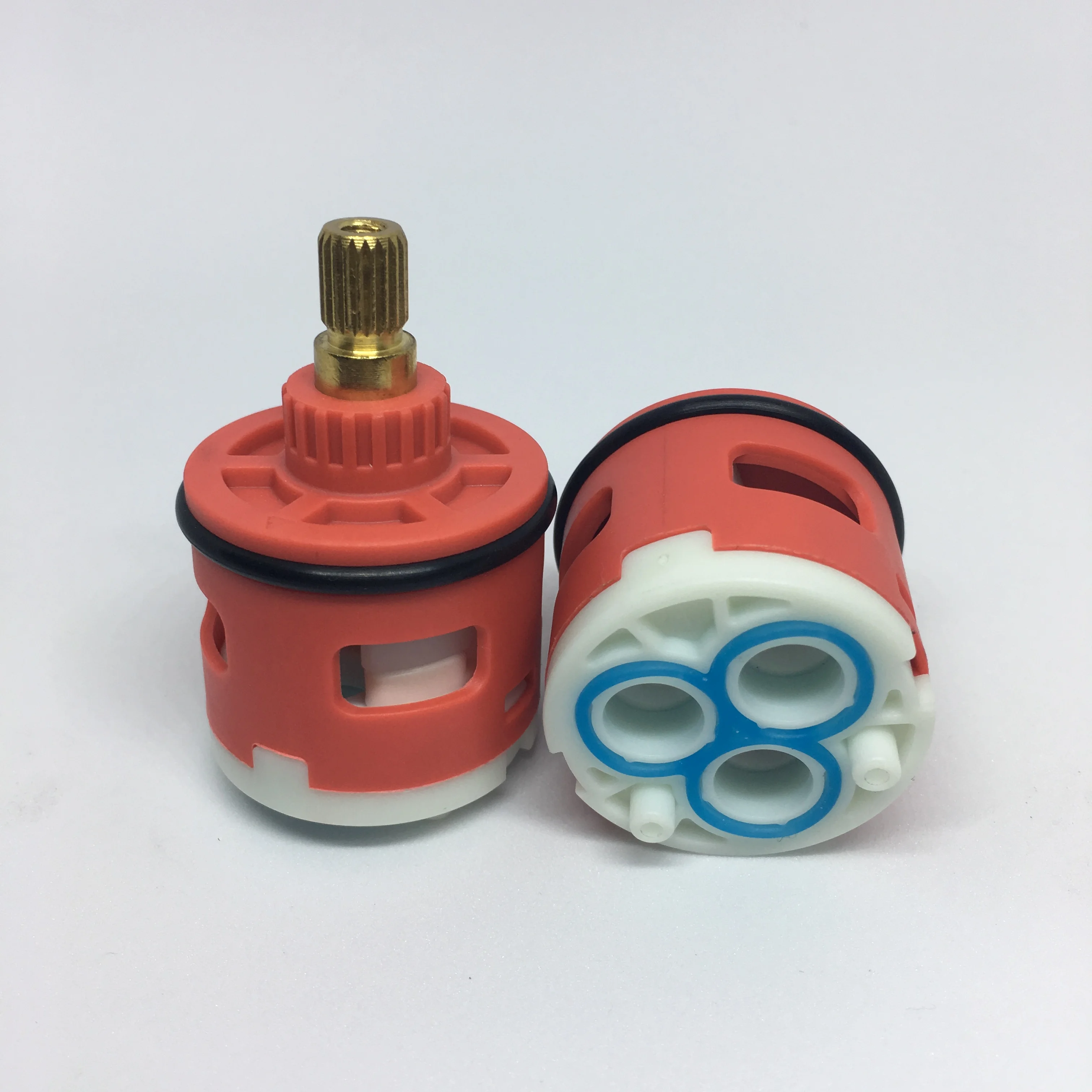 33mm Brass Cartridge 3-Way Shower Faucet Cartridge Bathroom Diverter Cartridge