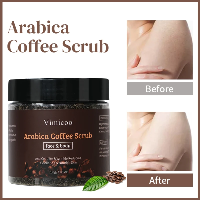 OEM ODM Beauty Cosmetics Skin Care Coffee Scrub Skin Care Reduces Dead Skin Coffee Body Scrub