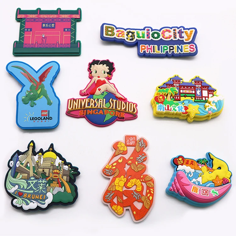 Manufacturer Custom Soft Rubber PVC Cartoon Magnetic Magnet Home Decoration Fridge Magnet Refrigerator Stickers