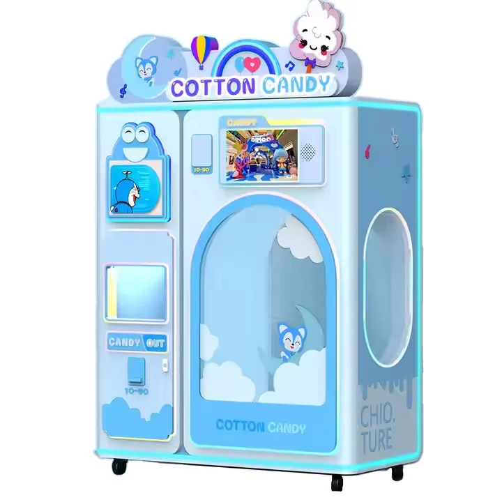Commercial Automatic Cotton Candy Machine for Home Use New Condition for Sugar and Food Application