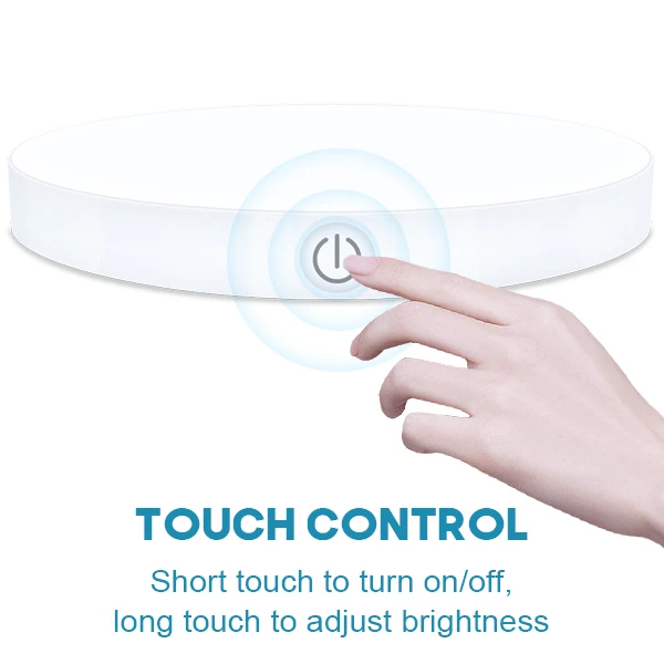 Rechargeable Tap Lights Dimmable Touch LED Stick on Night Light with 1000mAh Large Battery Lamp
