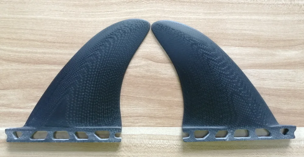 Waterplay Surfing Fiberglass Surfboard Side Fins Longboard Wakeboard Small Twin Tab / Single Tab Twin Fins