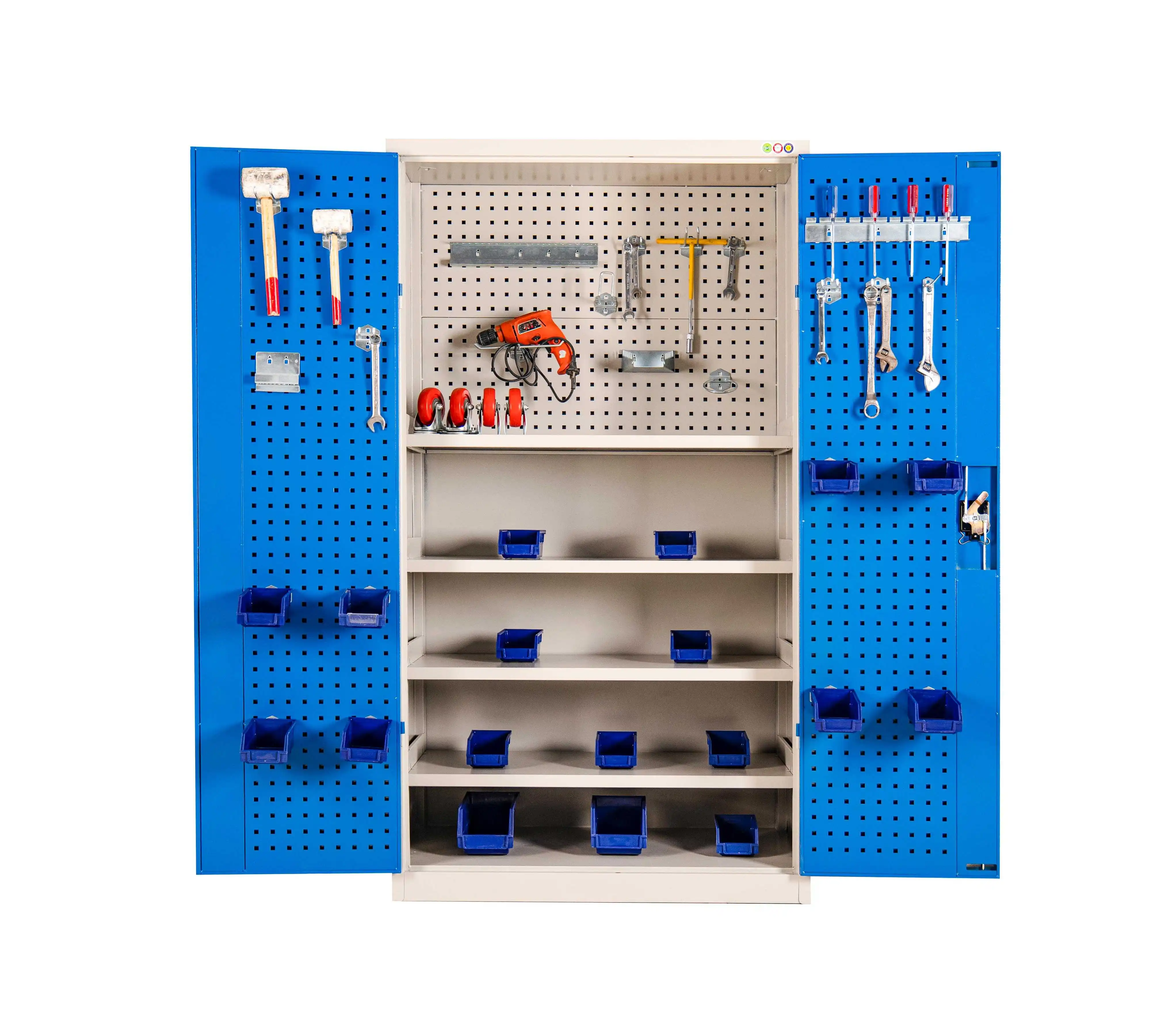 OEM Heavy Duty All-Inclusive Solution Cold Rolled Steel Tool Cabinet with Powder Coating Finish for Factories & Workshops