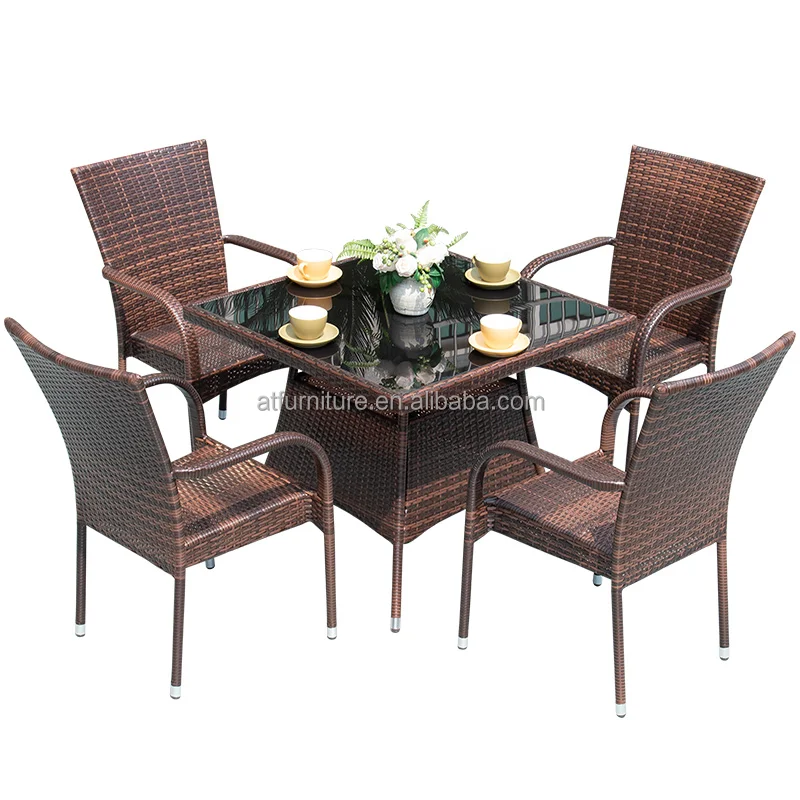 New Rattan Furniture Sets Chair Dinning Set Table Outdoor Rattan Furniture Set With Great Price
