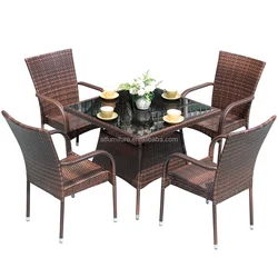 New Rattan Furniture Sets Chair Dinning Set Table Outdoor Rattan Furniture Set With Great Price