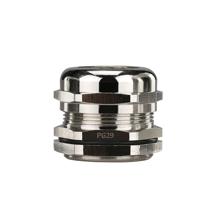 PG Type Spiral Metal Cable Glands PG29 Brass waterproof IP68 connector hot sale
