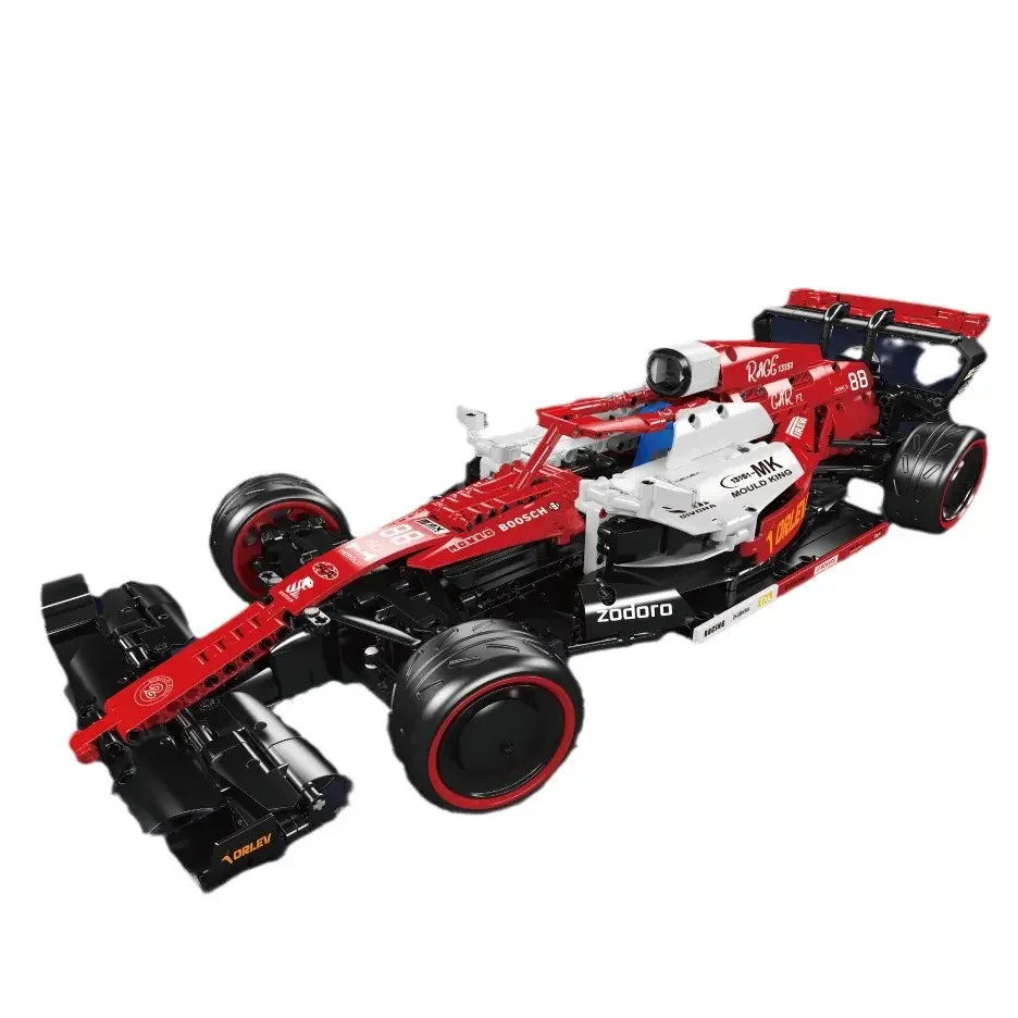 Игрушечная форма Tiktok Королевский 13151 гоночный автомобиль ФОРМУЛА F1 один строительный блок электрический пульт дистанционного управления игрушка-головоломка