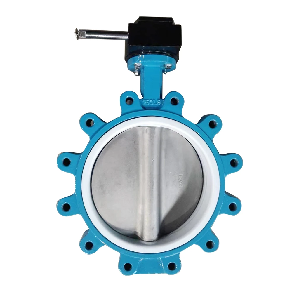00:00 00:19  View larger image  Share LT Cast ductile iron wafer lug type butterfly valve with hand lever